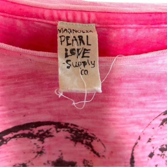 Magnolia pearl moon phase T-shirt orbital velocity graphic boyfriend distressed - Picture 5 of 16